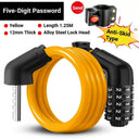 TOSUOD Bicycle Cable Lock MTB Road Bicycle Anti-Theft Four or Five Digit Password Scooter Motorcycle Accessories Bicycle Lock