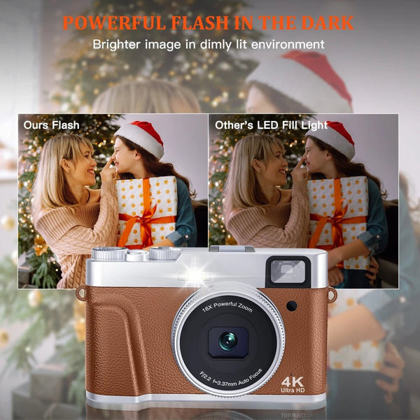 MELCAM DC202 4K Vlogging Camera With Auto Focus And Anti Shake 48MP - stepyours.com