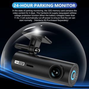 4K Car Dash Cam DVR With WiFi Front Camera 3840x2160 Night Vision Parking - stepyours.com