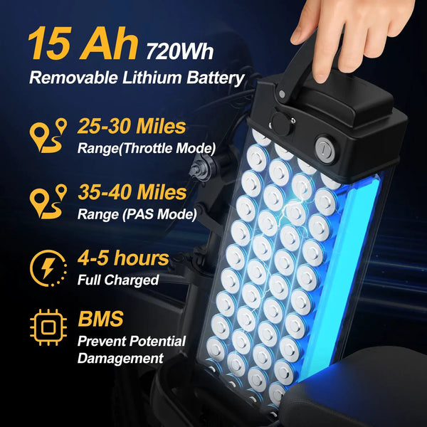 Lightweight Foldable Electric Bike — product view 5