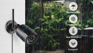 CamHi CamHipro 4MP Outdoor WiFi IP Camera - 2 - Way Audio Security Bullet - stepyours.com