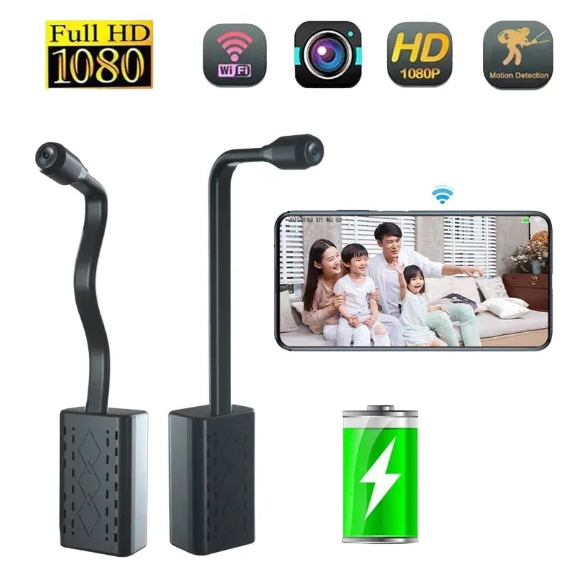 Loop Record Mini 1080P WiFi Security Cam Motion Alerts - stepyours.com