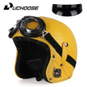 Retro Open Face Motorcycle Helmet — product view 7
