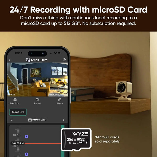Wyze Cam V4 - 2.5K WiFi Security Camera With Color Night Vision - stepyours.com