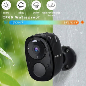 NOCCLILI Wireless Outdoor Security Camera - 2K Battery Powered WiFi Motion Siren - stepyours.com