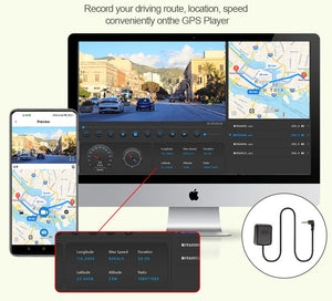 EACE 2.5K Mirror Dash Cam For Car Touch Screen With GPS WiFi 1440P Parking DVR - stepyours.com