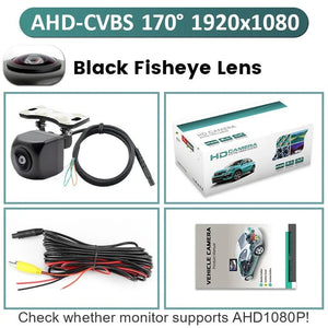GreenYi AHD Car Rear View Camera 170 Degree Fisheye HD Night Vision Waterproof - stepyours.com