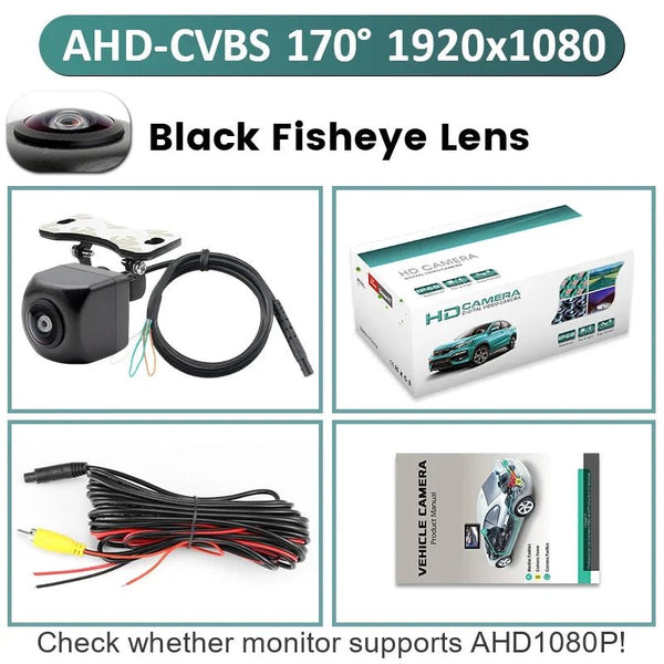 GreenYi AHD Car Rear View Camera 170 Degree Fisheye HD Night Vision Waterproof - stepyours.com