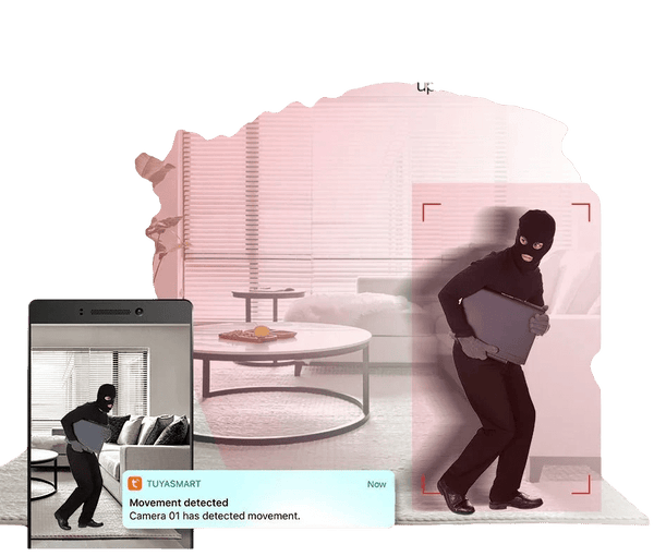 KERUI 5MP Tuya Smart Mini WiFi IP Camera - AI Human Tracking - stepyours.com