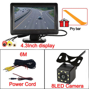Four Point Three Inch Rear View Monitor For Car Parking Reversing Camera System - stepyours.com