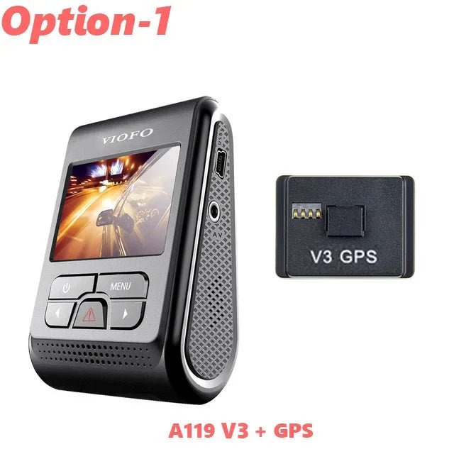 VIOFO A119 V3 2K Car Dash Camera With Parking Mode G Sensor Rota Lens - stepyours.com