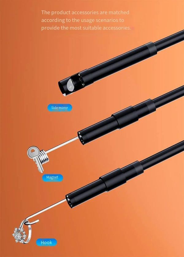 7.0mm Type C Endoscope Camera IP67 Waterproof Borescope With 6 LEDs Android PC - stepyours.com