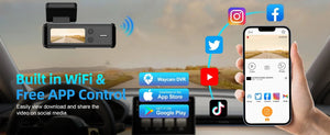 Aprilboy 4K Dash Cam With Front And Rear Cameras Night Vision Parking Monitor - stepyours.com