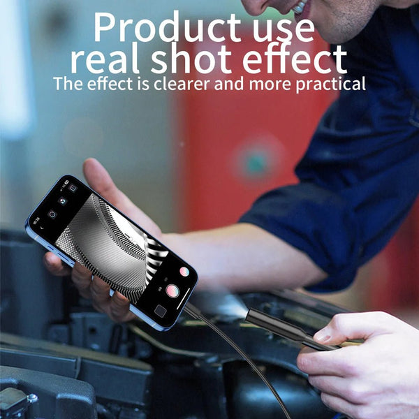 8mm Endoscope Camera 2 In 1 iOS Type C Mini Borescope With 8 LED Lights - stepyours.com