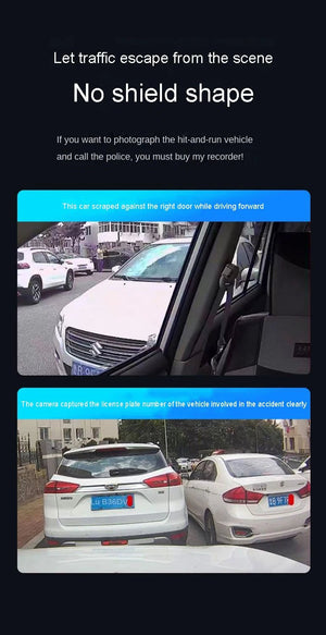 4K Quad Camera Hidden Dash Cam With App Night Vision Motion Detection Parking - stepyours.com