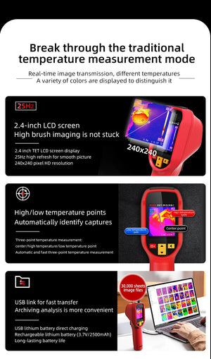 BSIDE HX1 Handheld Thermal Imaging Camera - 240x240 IR for PCB and Automotive - stepyours.com