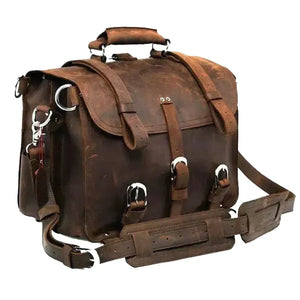 Leather Duffle Bag - Men Travel — product view 1