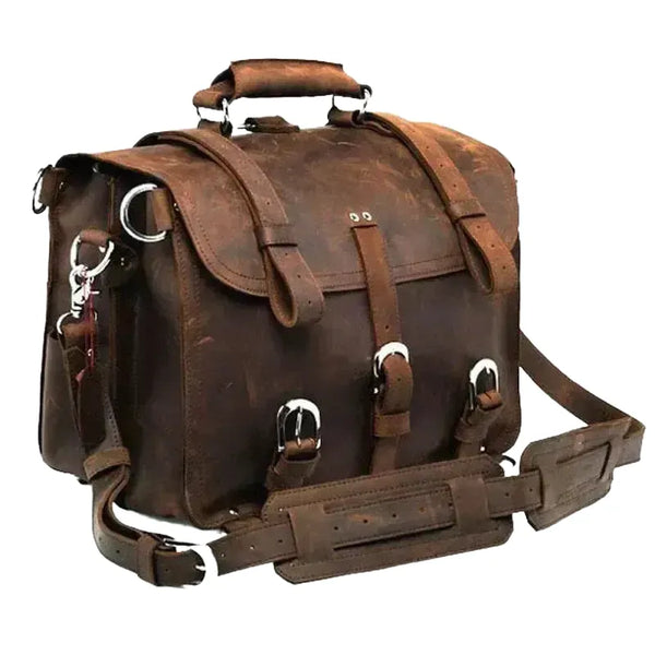 Leather Duffle Bag - Men Travel — product view 1