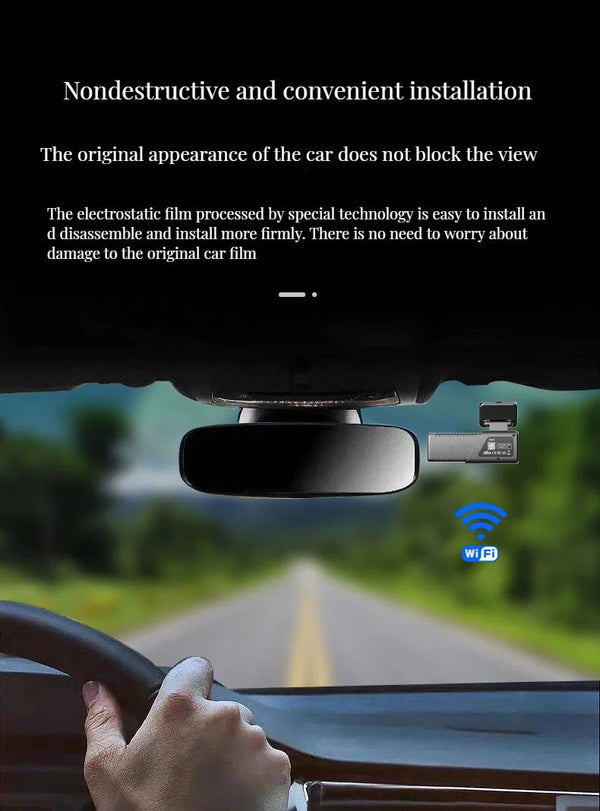 CZSKY 2K 1440P WiFi Dash Cam Car DVR Night Vision WDR Voice Control Parking Mode - stepyours.com