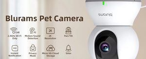 2.4G WiFi Indoor Camera - 2K 360 Degree PTZ With Night Vision And Two Way Talk - stepyours.com