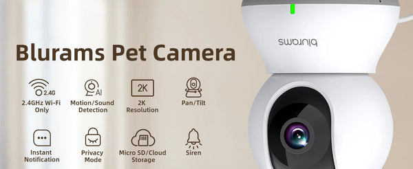 2.4G WiFi Indoor Camera - 2K 360 Degree PTZ With Night Vision And Two Way Talk - stepyours.com