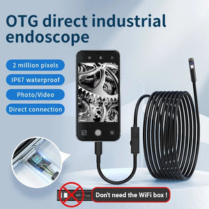 KERUI 2MP Industrial Endoscope Camera - Dual Lens, IP67 Waterproof, Type - C Ready - stepyours.com