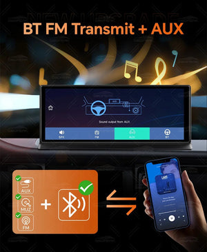 K8 Pro 11.3 Inch Dash Cam Dual Lens 5K GPS 5G WiFi Ultimate CarPlay Android Auto - stepyours.com