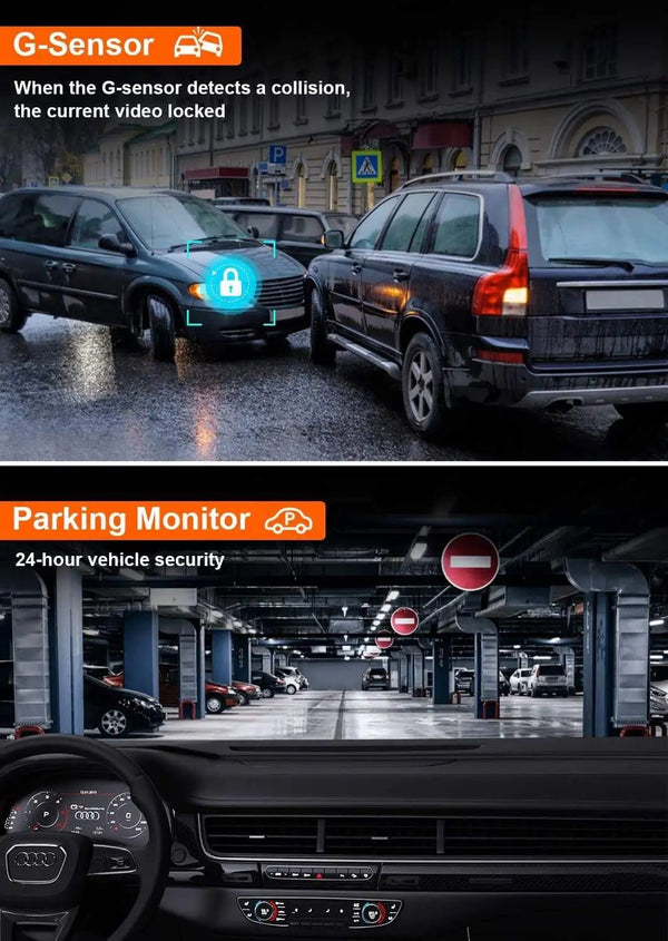 4 Lens Car DVR 360 Degree Dash Cam 1080P Front Left Right Rear View Camera - stepyours.com
