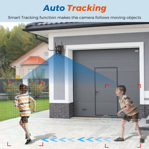 5K 10MP Dual - Lens WiFi PTZ Outdoor Camera - AI Auto Tracking - stepyours.com