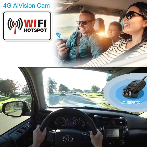 JIMIMAX 4G Dash Cam Front and Rear JC400A WIFI Hotspot GPS Live Stream App - stepyours.com
