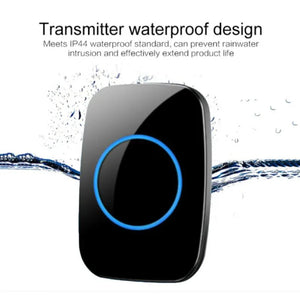 EU Plug Wireless Doorbell 300M Remote Control Waterproof 433 Frequency Through Wall Signal Alarm Ambulance Smart Doorbell by stepyours.com
