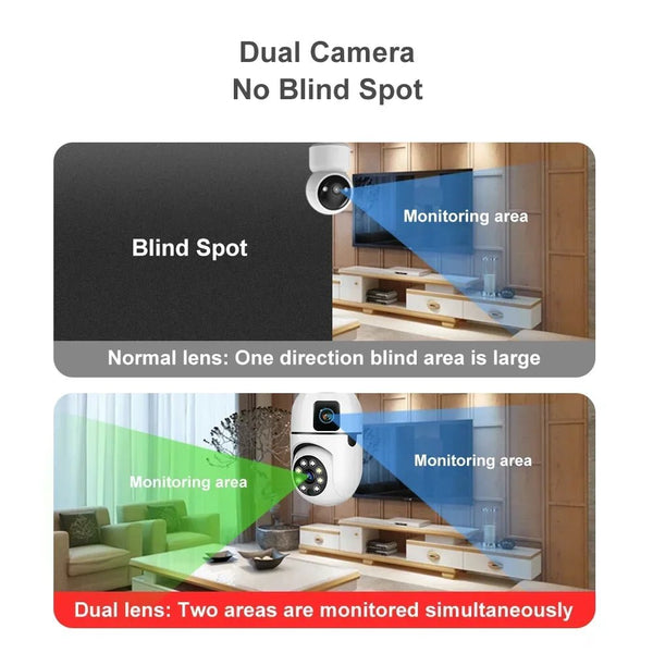8MP E27 Bulb WiFi Camera - Color Night Vision With 8X Zoom And Dual Lens - stepyours.com