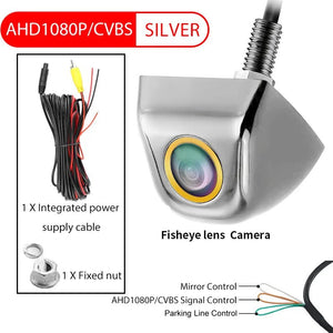 Car Rear View Camera AHD 1080P 170 Degree Wide Angle Night Vision - stepyours.com