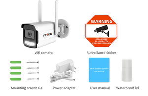 8MP 4K IP Camera WiFi Bullet Outdoor With AI Human Detection - stepyours.com
