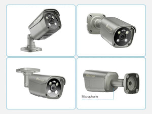 Techage AI PoE 4K Outdoor Security Camera With Two Way Audio For NVR - stepyours.com