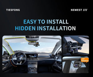 TiESFONG 4CH GPS Dash Cam I7Pro Front 4K 2K Plus 3x1080P Car DVR WiFi - stepyours.com
