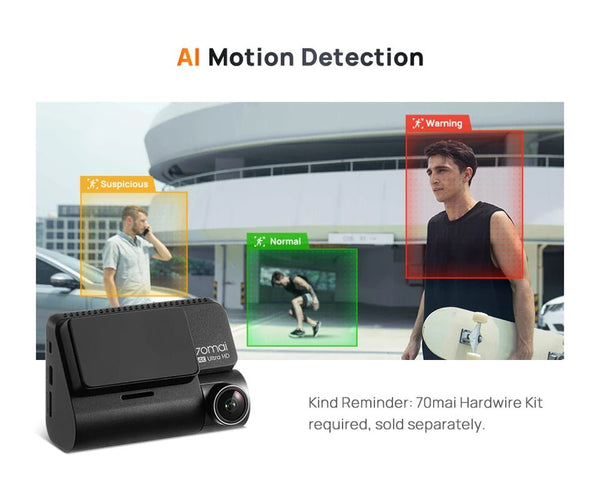 70mai 4K Dash Cam A810 Front Rear Set With 4G LTE UP04 GPS ADAS DVR - stepyours.com