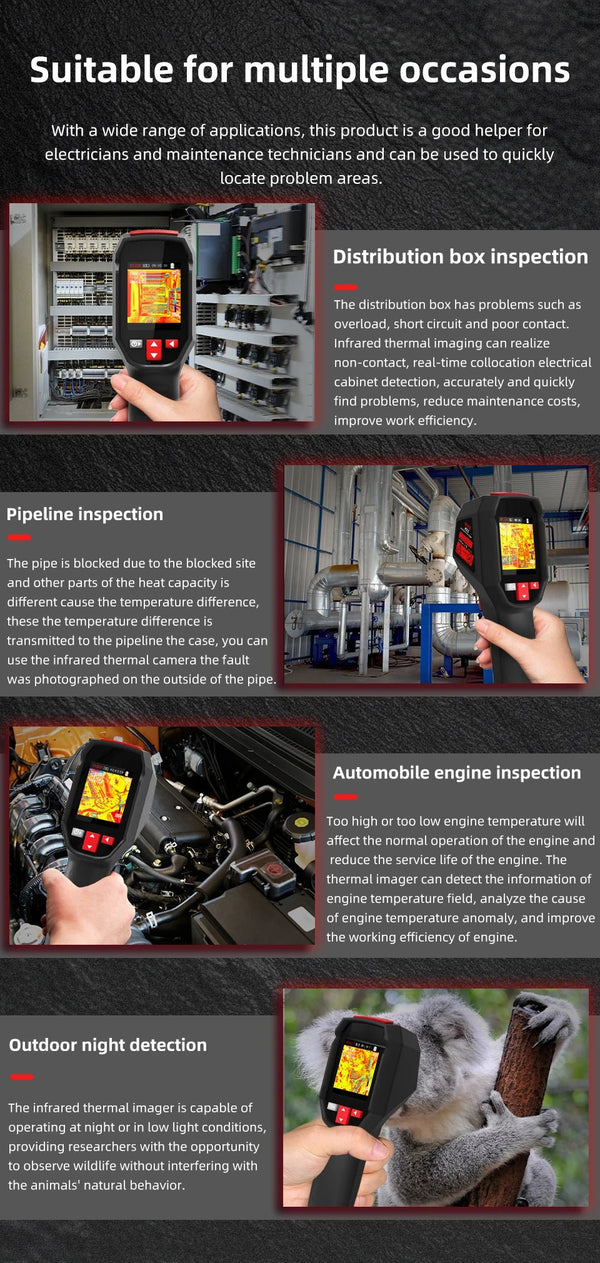 BSIDE HX3 Handheld Thermal Imaging Camera - For PCB, Pipes And Fire Safety - stepyours.com