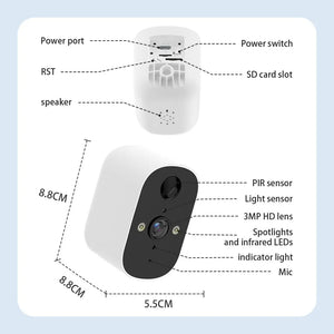 XVIM Solar Security Camera 1080P Wireless Battery Powered Outdoor Smart Motion - stepyours.com