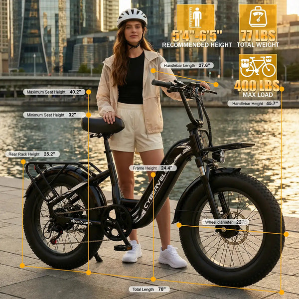 Cybervelo Fat Tire E Bike — product view 8