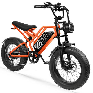 ESKUTE V300 Electric Dirt Bike, 20" Fat Tire E-Bike with 48V 20.8 Removable Battery, Off-Road Ebike Up to 30+MPH, 7-Speed Beach Snow Trail Mountain Commuter for Adult