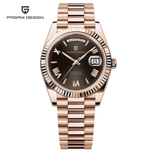 PAGANI DESIGN DD36 Men's Watches Rose Gold Luxury Automatic Watch For Men Mechanical Wristwatches Sapphire Mirror Clock Gift Man