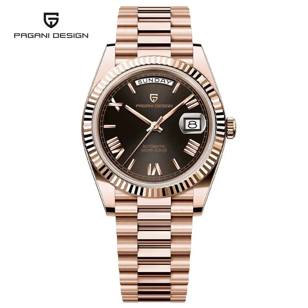 PAGANI DESIGN DD36 Men's Watches Rose Gold Luxury Automatic Watch For Men Mechanical Wristwatches Sapphire Mirror Clock Gift Man