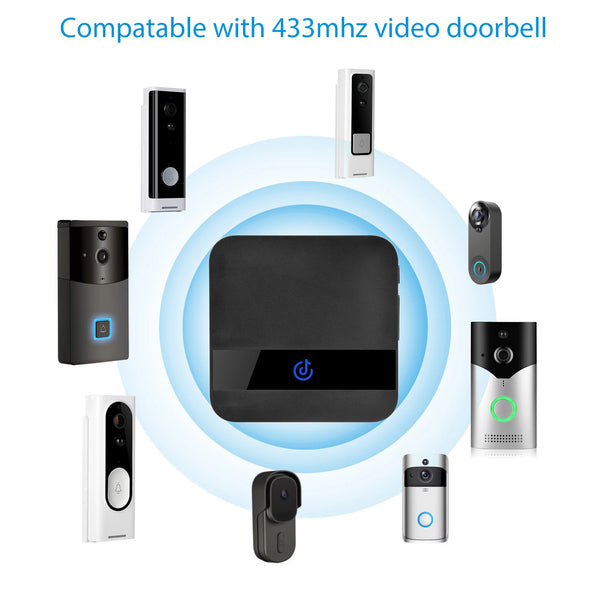 AC 110-220V RF 433Mhz Smart Indoor Doorbell Wireless WiFi Door Bell Ring for Video Doorphone by stepyours.com