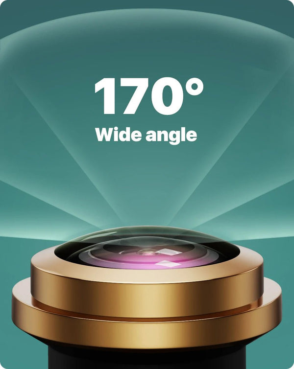 170 Degree Fisheye Rear View Camera Golden Lens Night Vision For Parking Safety - stepyours.com