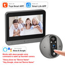 3MP WiFi Smart Tuya Peephole 5000mAh Doorbell Door Eye Camera Infrared Alexa Google Video Intercom Door Cameras Home Security by stepyours.com