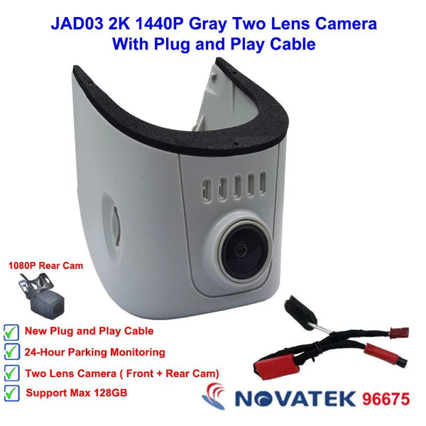 Plug and Play 4K Car Dash Cam for Audi A3 A4 A5 A6 A7 A8 Q3 Q5 Q7 TT 2016 - 2023 - stepyours.com