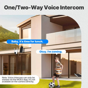 MOES Tuya Solar Powered 4G WiFi 4MP Security Camera With Color Night Vision - stepyours.com