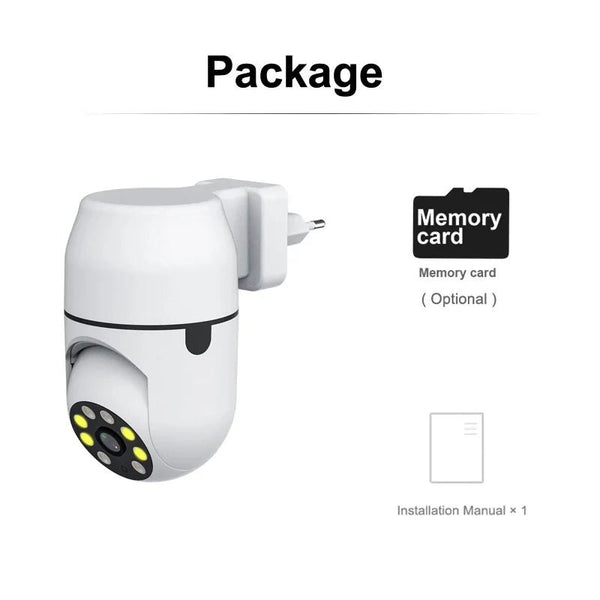 Tuya PTZ IP Camera - Auto Tracking And Color Night Vision Security Add Hooks - stepyours.com