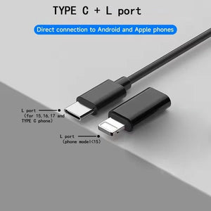 8mm Endoscope Camera 2 In 1 iOS Type C Mini Borescope With 8 LED Lights - stepyours.com